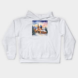 Armenian Christmas - January 6 - Watercolor Kids Hoodie